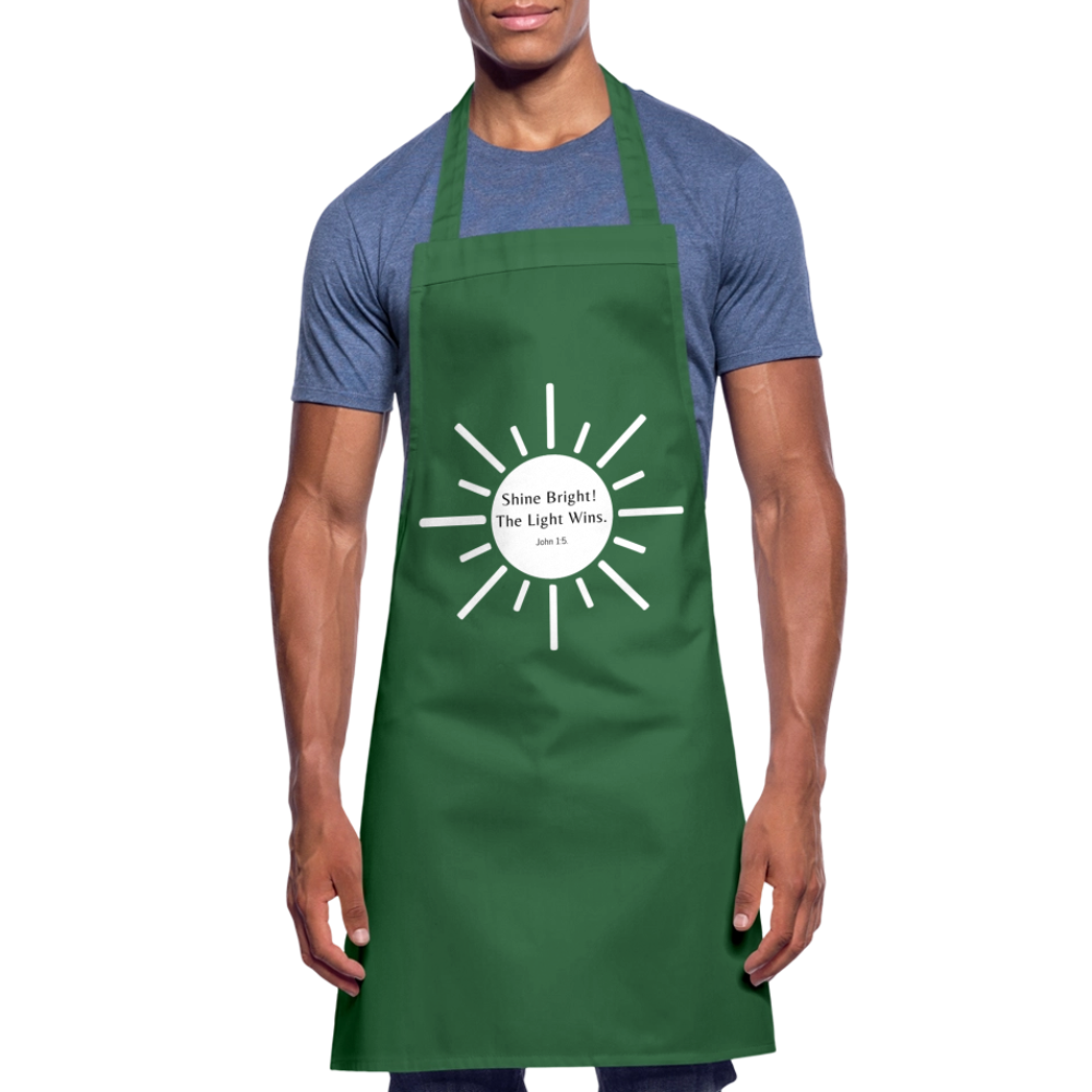 Shine Bright Cooking Apron - green
