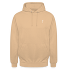 Cross Unisex Hoodie - peach
