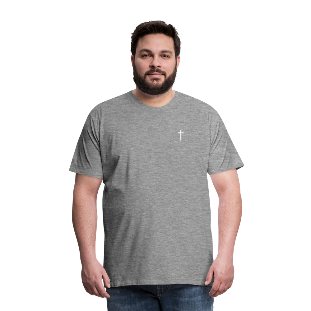 Cross Men’s Premium T-Shirt - heather grey