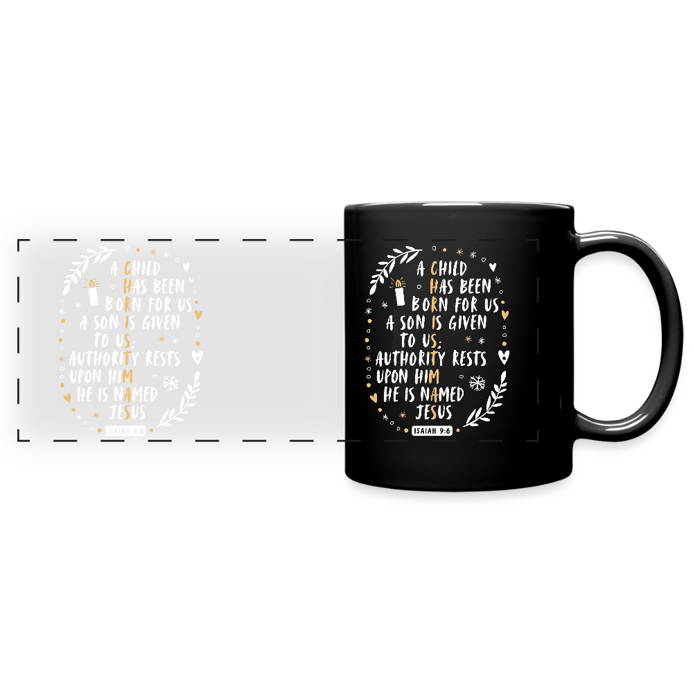 Christmas Panoramic Mug - black