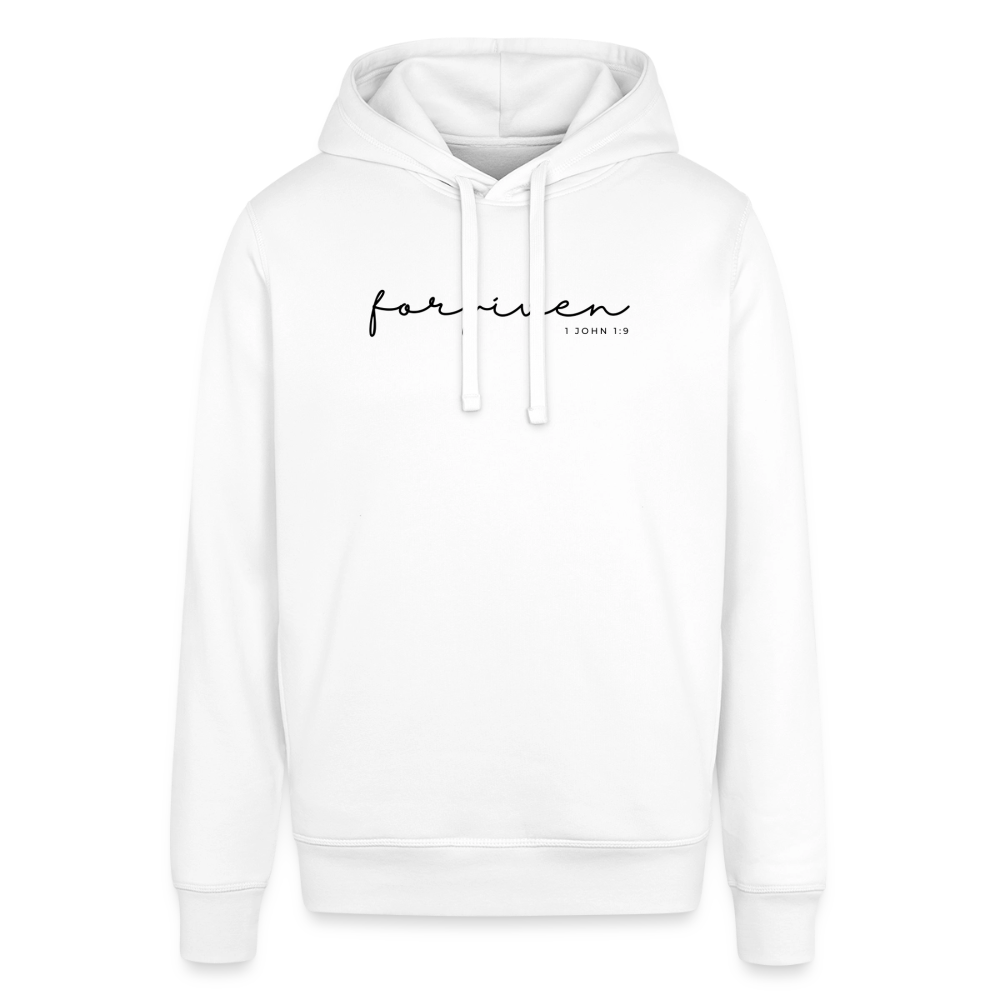 Forgiven Unisex Organic Hoodie by Stanley & Stella - white