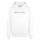 Forgiven Unisex Organic Hoodie by Stanley & Stella - white