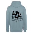 Love like Jesus Unisex Hoodie - stonewash blue