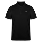 Cross Organic Unisex Polo Shirt - black