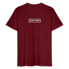 God First Unisex T-Shirt - burgundy