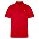 Cross Organic Unisex Polo Shirt - red