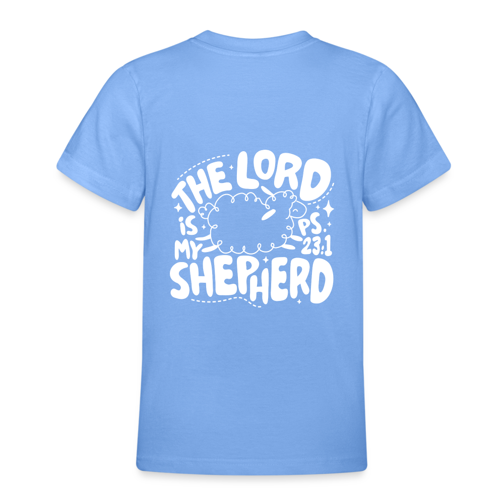 My Shepherd Kids' T-Shirt - back print - sky blue