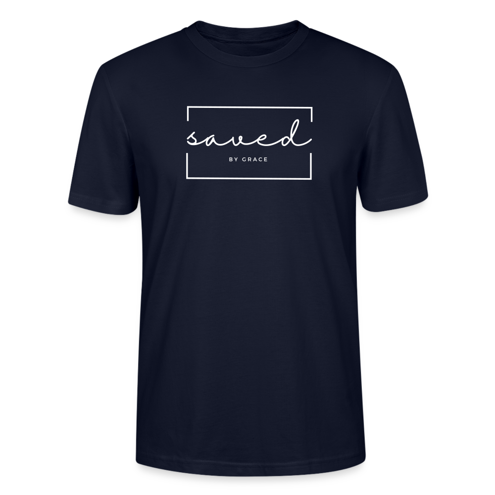 Saved by Grace Unisex T-Shirt - navy