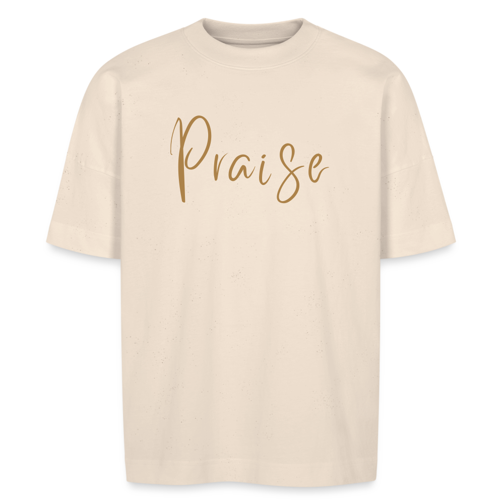 Praise unisex oversize organic T-shirt - natural raw