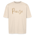 Praise unisex oversize organic T-shirt - natural raw