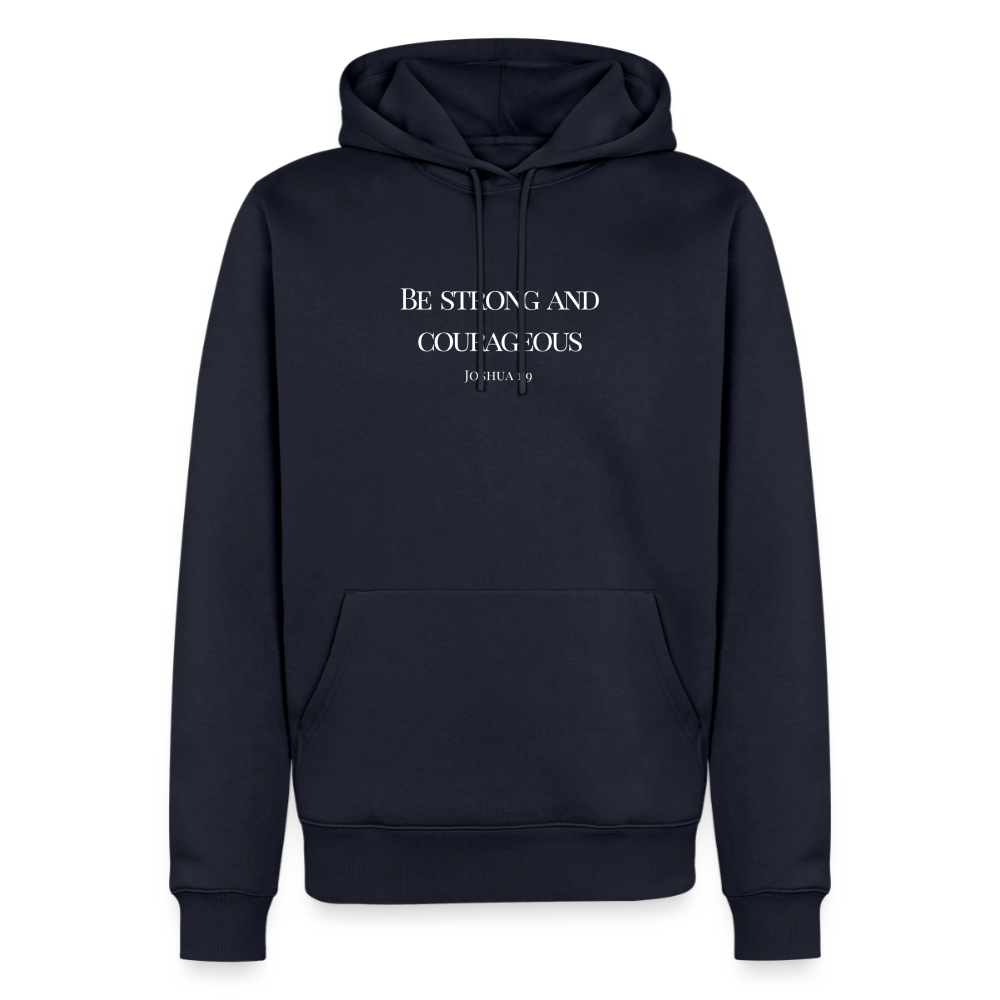 STRONG & COURAGEOUS Men’s Premium Hoodie - navy