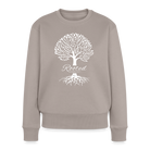 Rooted in Christ Women’s Premium Sweatshirt - taupe