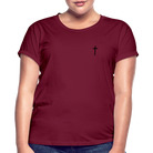 Cross Women’s Oversize T-Shirt - bordeaux