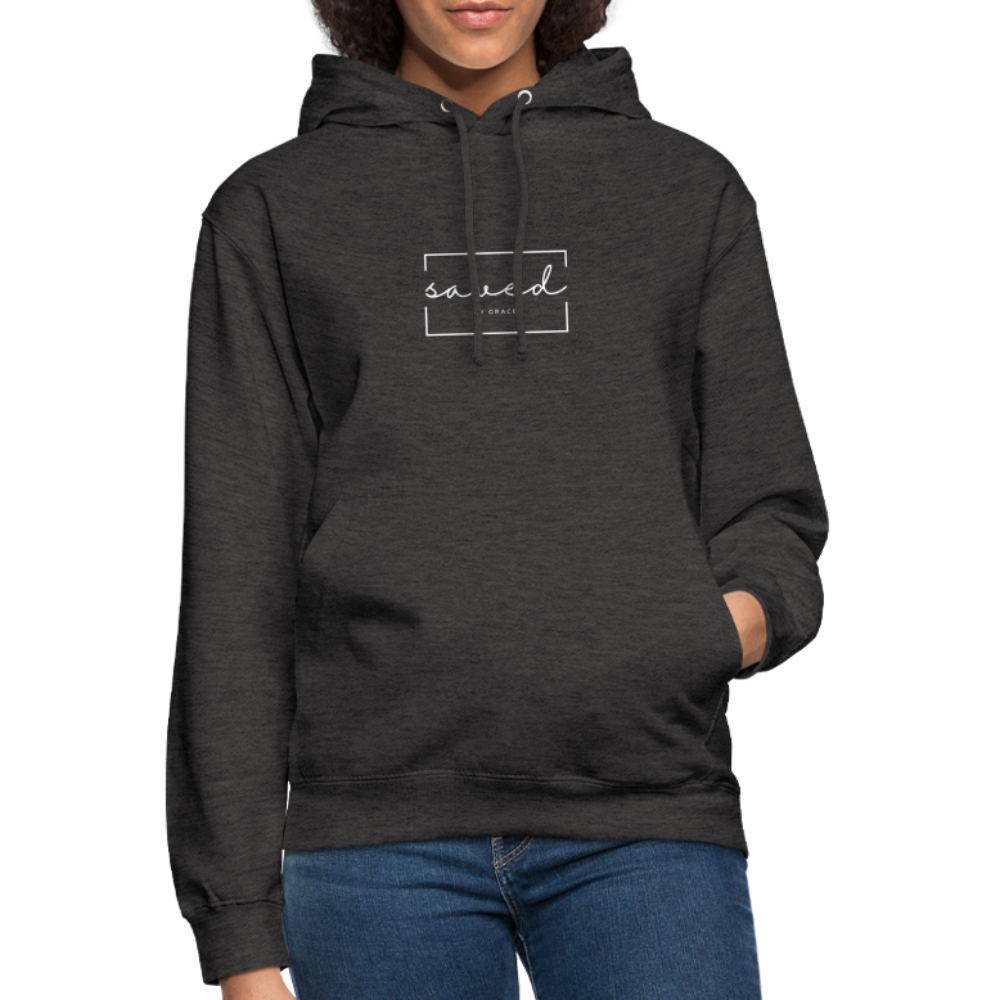 Saved by grace Unisex Hoodie - charcoal grey