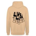 Love like Jesus Unisex Hoodie - peach