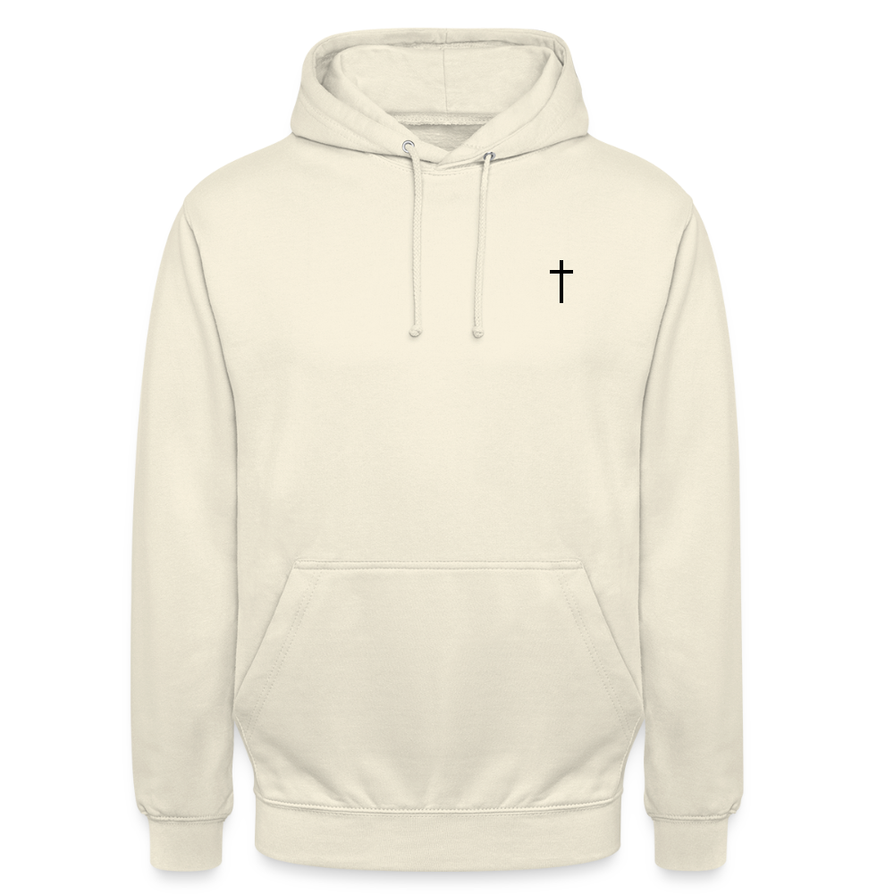 Cross Unisex Hoodie - vanilla