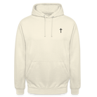 Cross Unisex Hoodie - vanilla