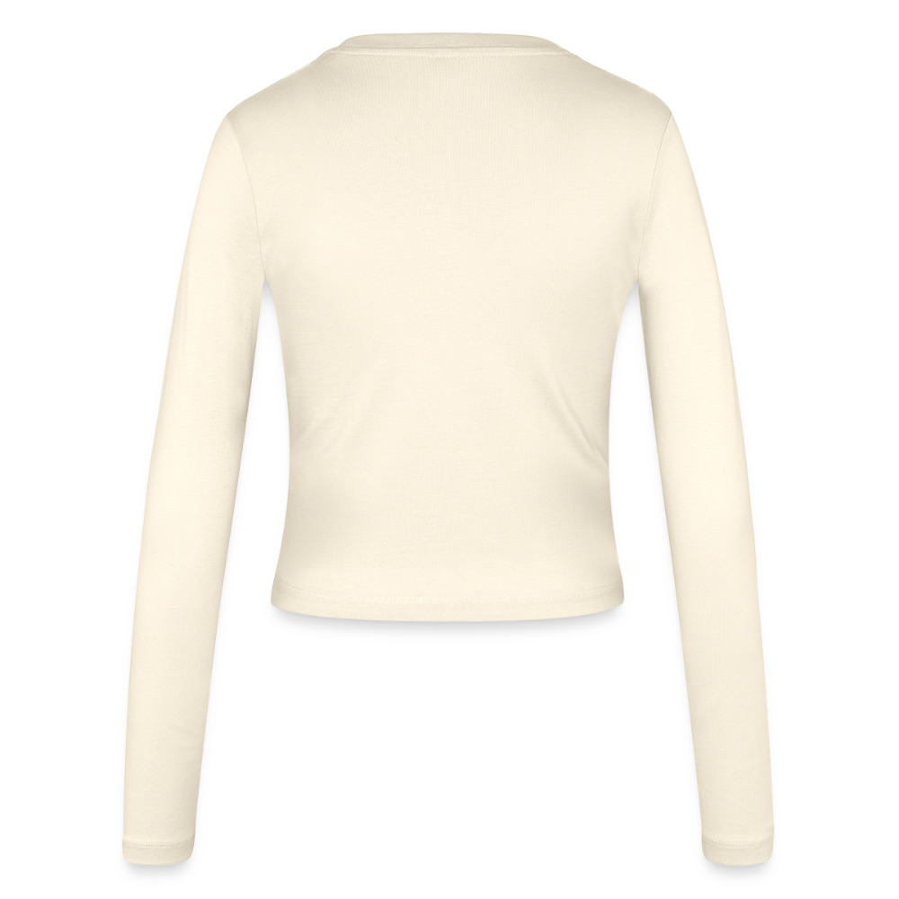 Shine Bright Women's Slim Fit Longsleeve FRONT - creme