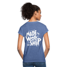 Made to Worship Women’s Oversize T-Shirt - heather denim