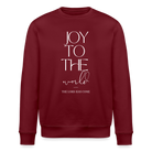 Joy to the world Unisex Organic Sweatshirt - burgundy