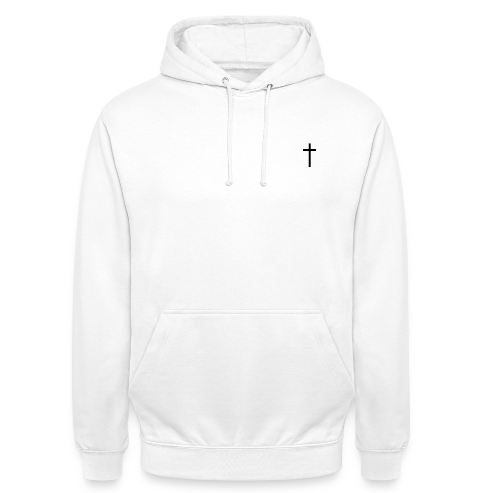 Cross Unisex Hoodie - white