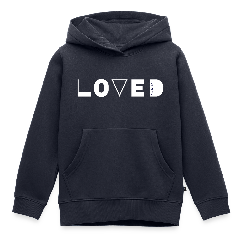 Loved Kids' Premium Hoodie (front print) - navy