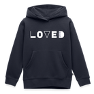 Loved Kids' Premium Hoodie (front print) - navy
