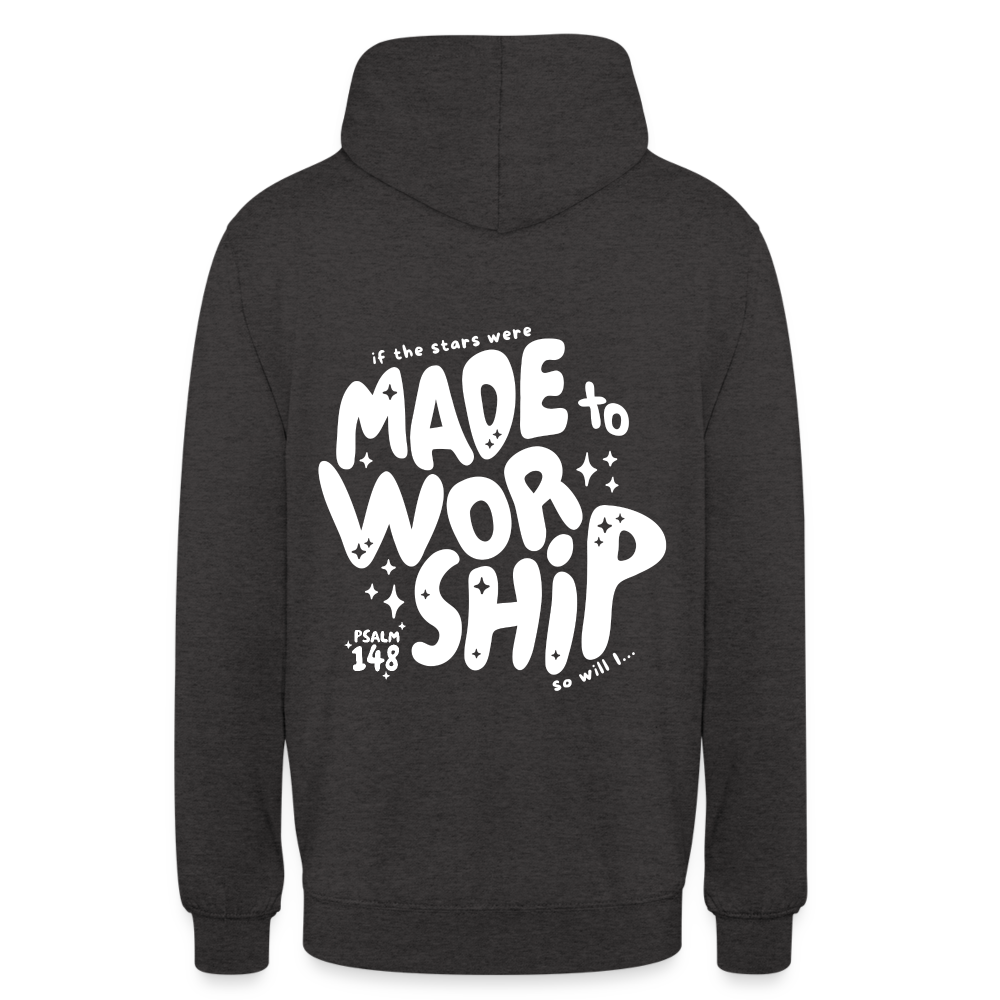 Made to Worship Unisex Hoodie - charcoal grey