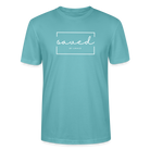 Saved by Grace Unisex T-Shirt - pastel turquoise