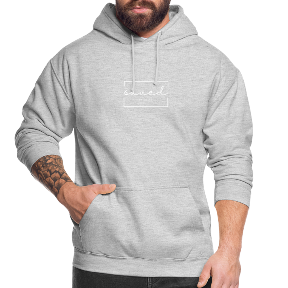 Saved by grace Unisex Hoodie - light heather grey