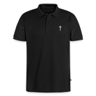 Cross Organic Unisex Polo Shirt - black