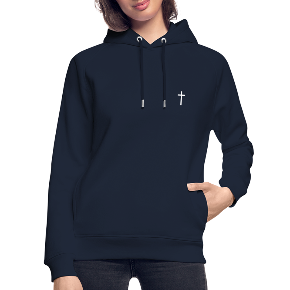 Cross Unisex Organic Hoodie - navy