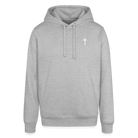 Cross Unisex Organic Hoodie - heather grey