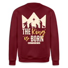 Christmas Unisex Organic Sweatshirt - burgundy