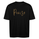 Praise unisex oversize organic T-shirt - black