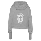 Image of God Cropped Women’s Hoodie - heather grey