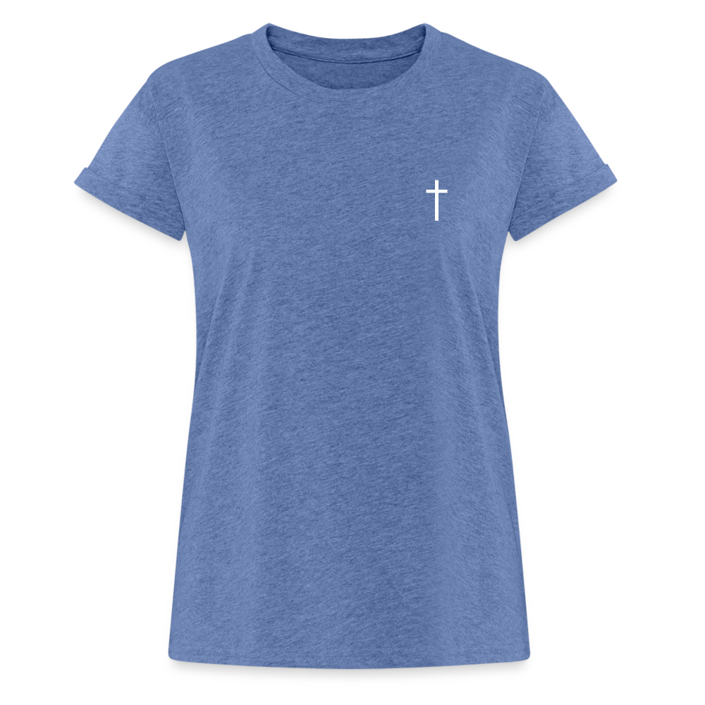 Cross Women’s Oversize T-Shirt - heather denim