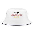 You are loved Bucket Hat - white/navy