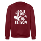 Christmas Unisex Organic Sweatshirt - burgundy