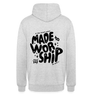 Made to Worship Unisex Hoodie - light heather grey