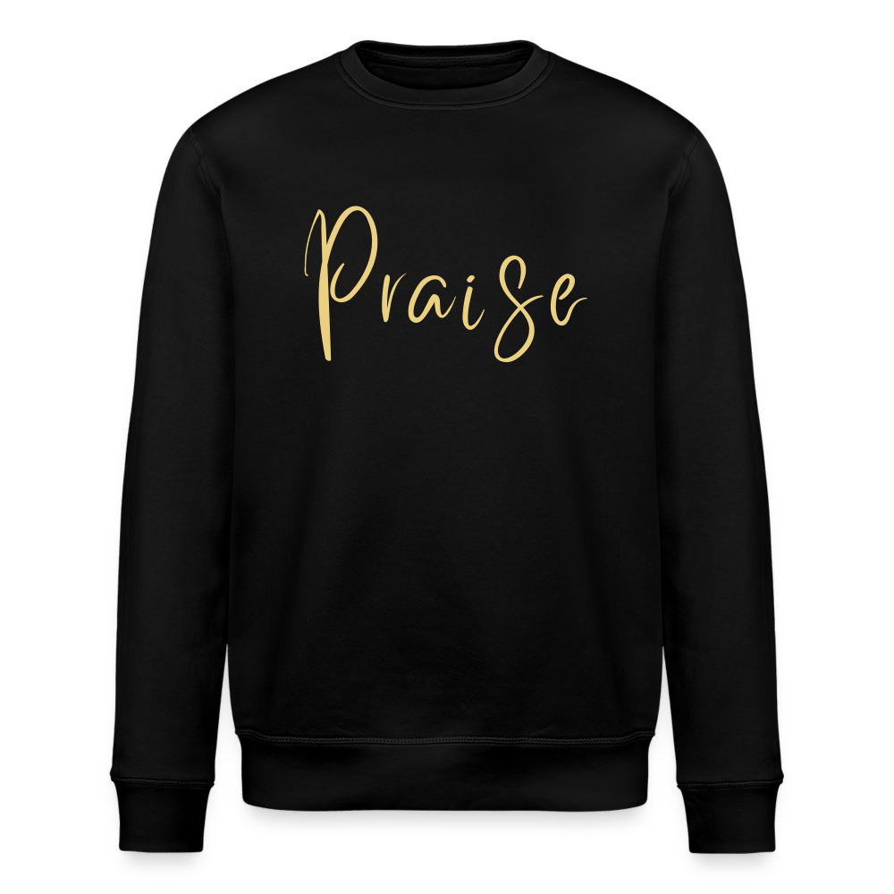 Praise Unisex Organic Sweatshirt - black