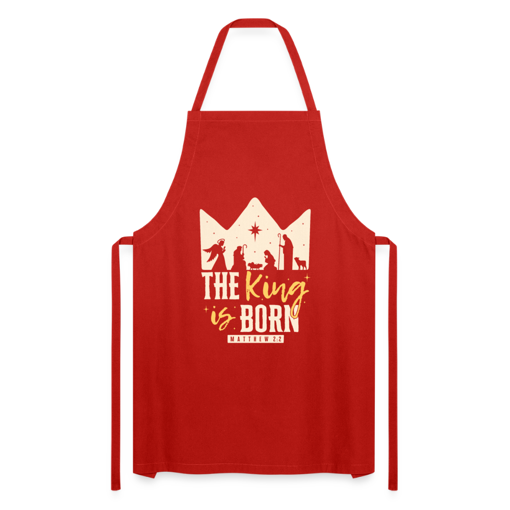 Christmas Cooking Apron - red