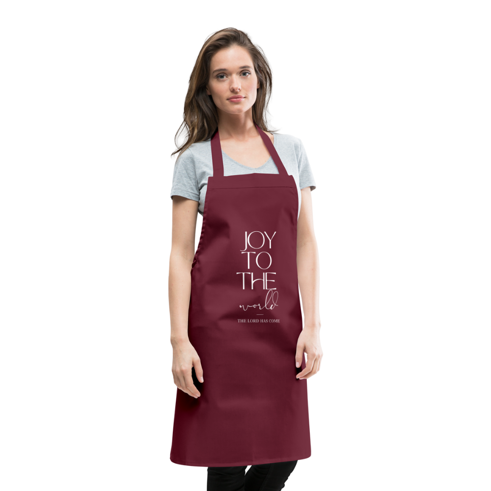 Joy to the world Cooking Apron - bordeaux