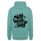 Made to Worship Unisex Hoodie - pastel turquoise