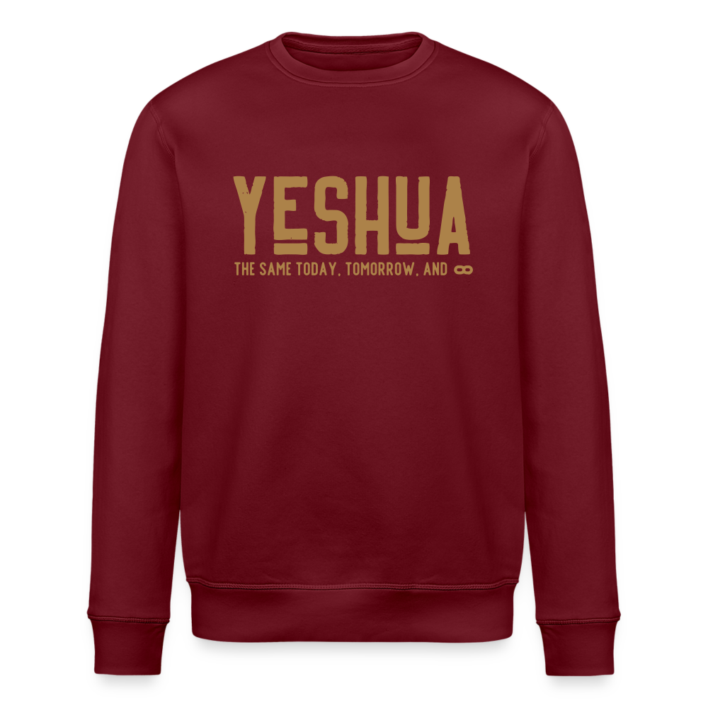 Yeshua Unisex Organic Sweatshirt - burgundy