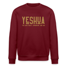 Yeshua Unisex Organic Sweatshirt - burgundy