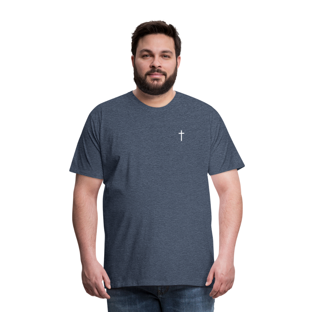 Cross Men’s Premium T-Shirt - heather blue