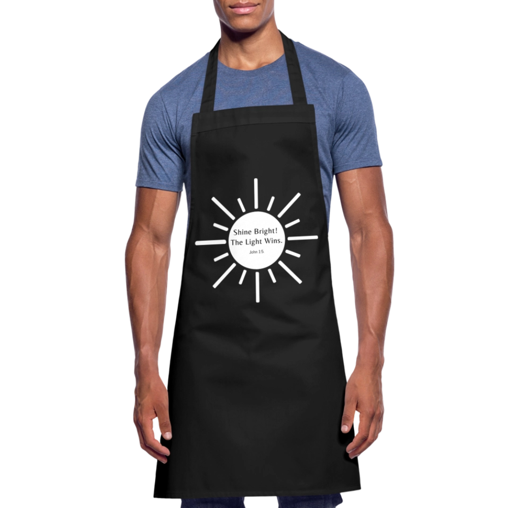 Shine Bright Cooking Apron - black