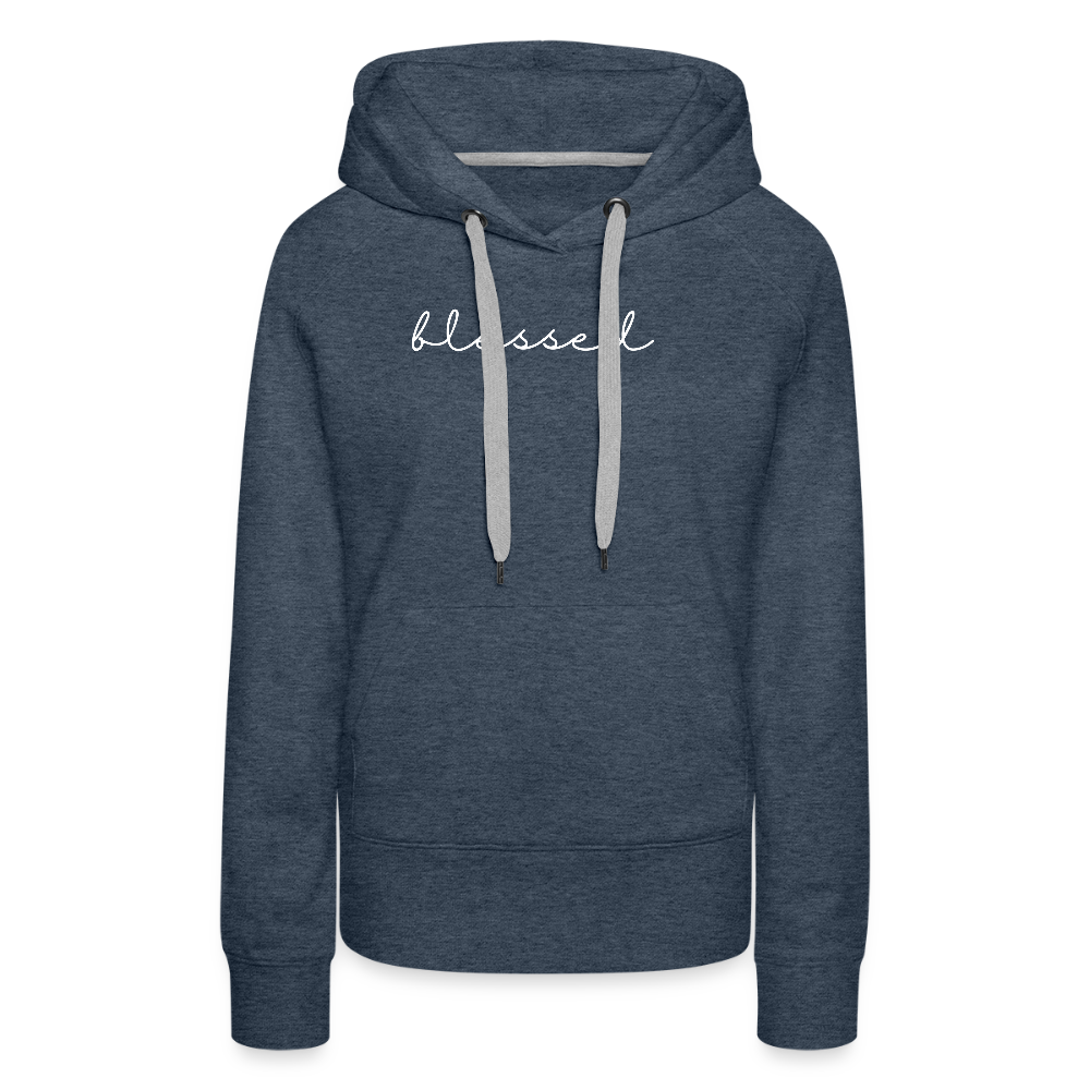 Blessed Women’s Premium Hoodie - heather denim
