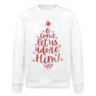 Christmas Unisex Organic Sweatshirt - white